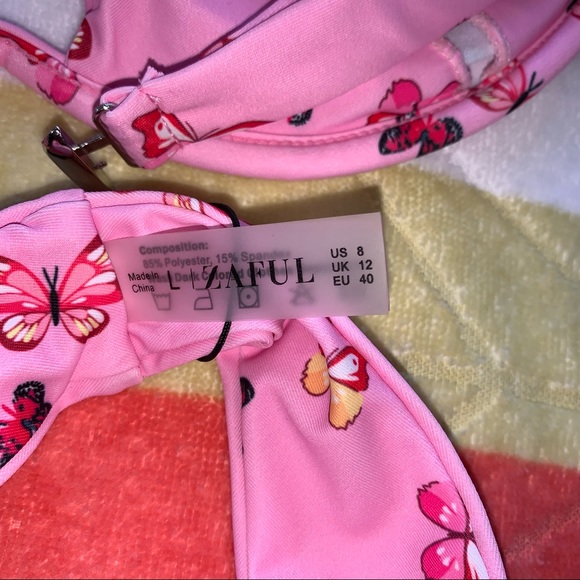 Zaful Underwire Pink Butterfly Bikini - Picture 12 of 16
